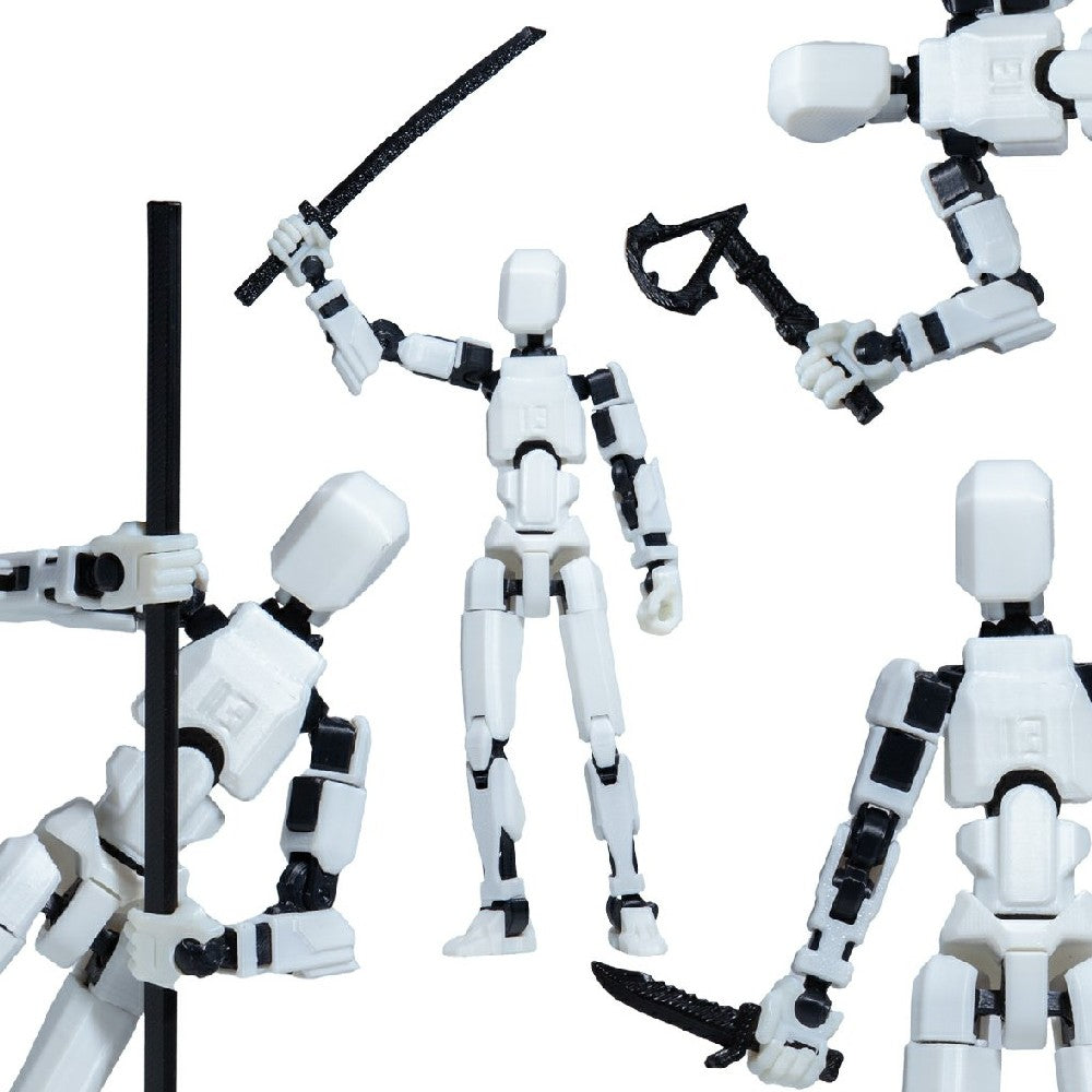 3D Robotfigura R13 - Fehér