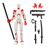 3D Robotfigura R13, feher vörös