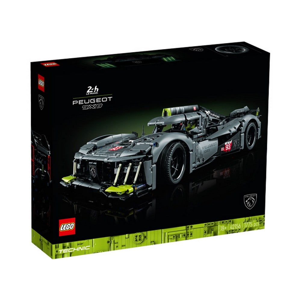 LEGO Technic PEUGEOT 9X8 24H Le Mans Hybrid Hypercar 42156 1775 darabos