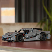 LEGO Technic Koenigsegg Jesko Absolut szürke hiperautó 42173 801 darabos