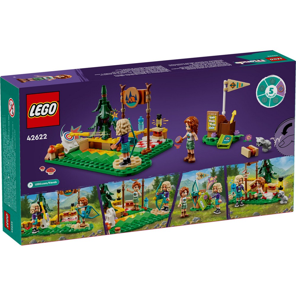 LEGO Friends Íjászat a kalandtáborban 42622 csomagolas hatlap