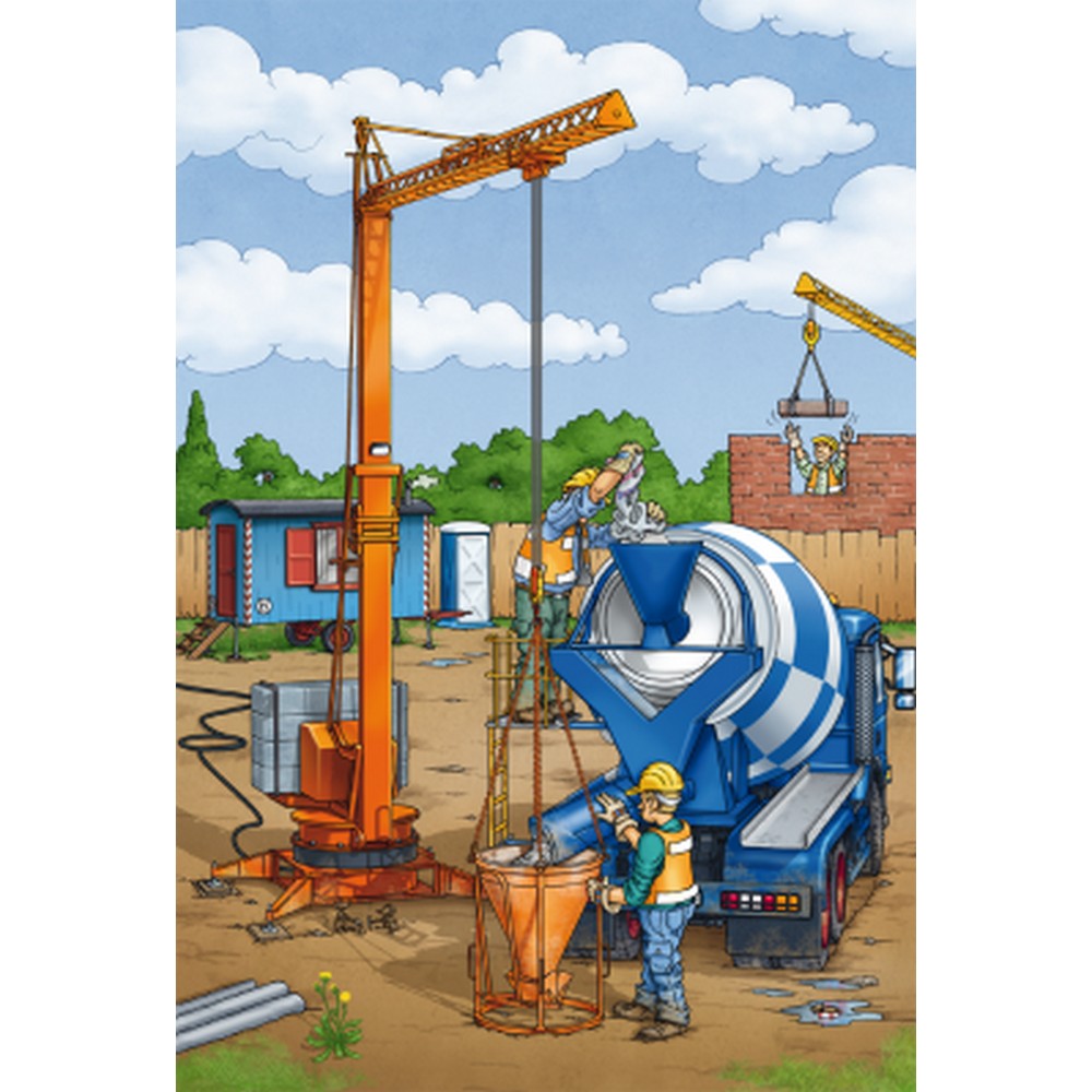 Puzzle Schmidt - Construction Work Ahead, 3x24 darabos betonozas