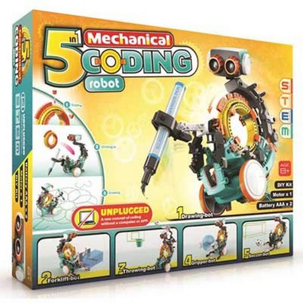 5 in 1 Mechanical Coding Robot - Jocozaur.ro - Omul potrivit la jocul potrivit