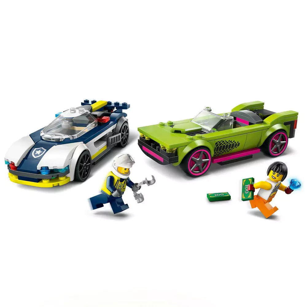 LEGO City Rendőrautó és sportkocsi hajsza 60415