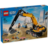LEGO City Excavator galben de constructii 60420, 633 piese