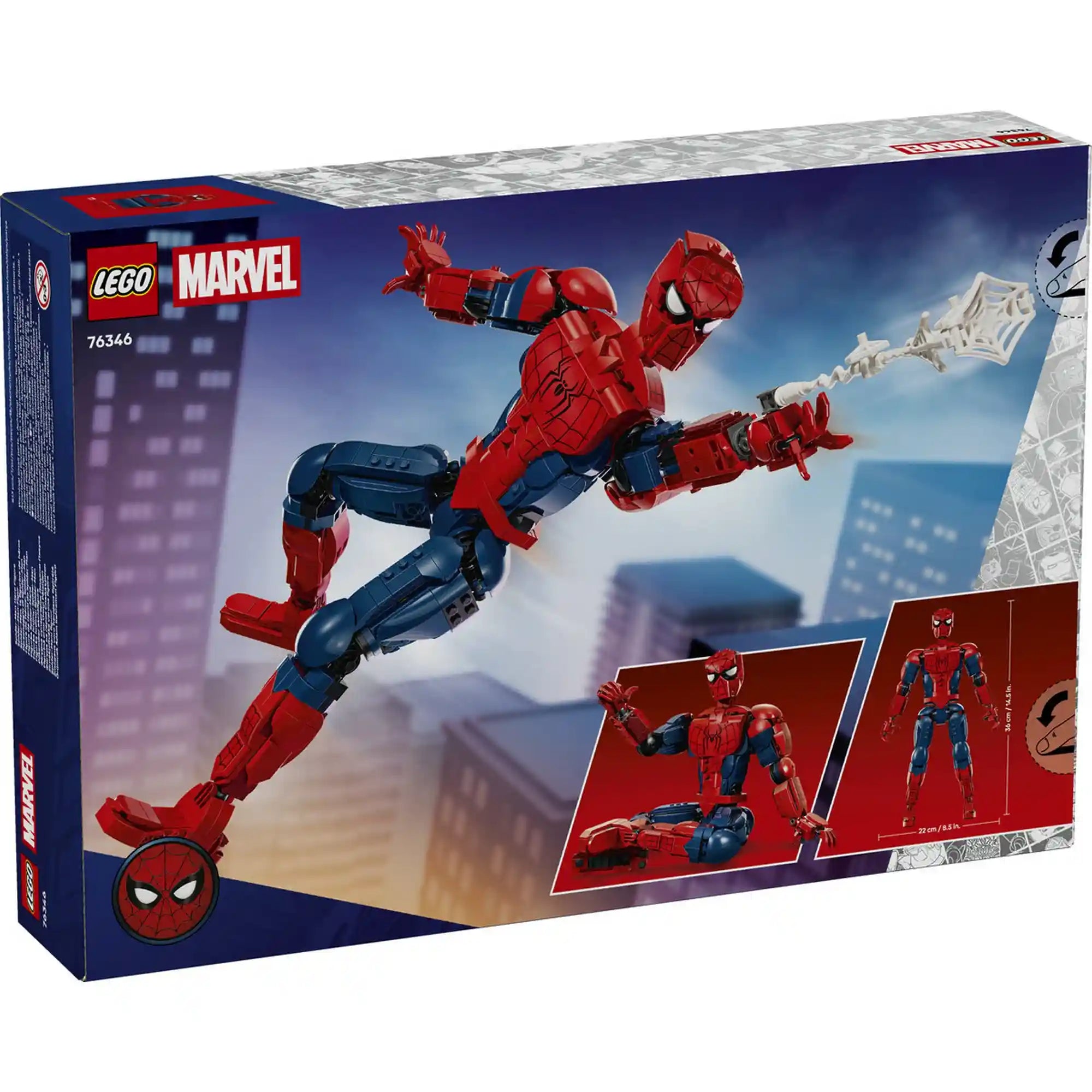 LEGO Marvel: Pókember akciófigura 76346, 813 darabos