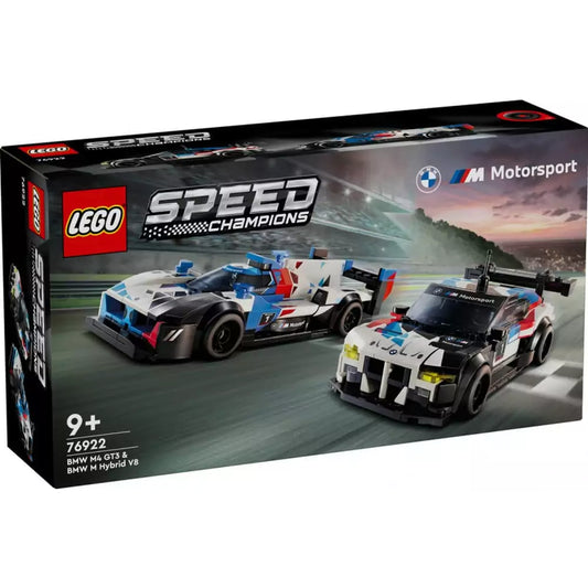 LEGO Speed Champions BMW M4 GT3 & BMW M Hybrid V8 versenyautók 76922