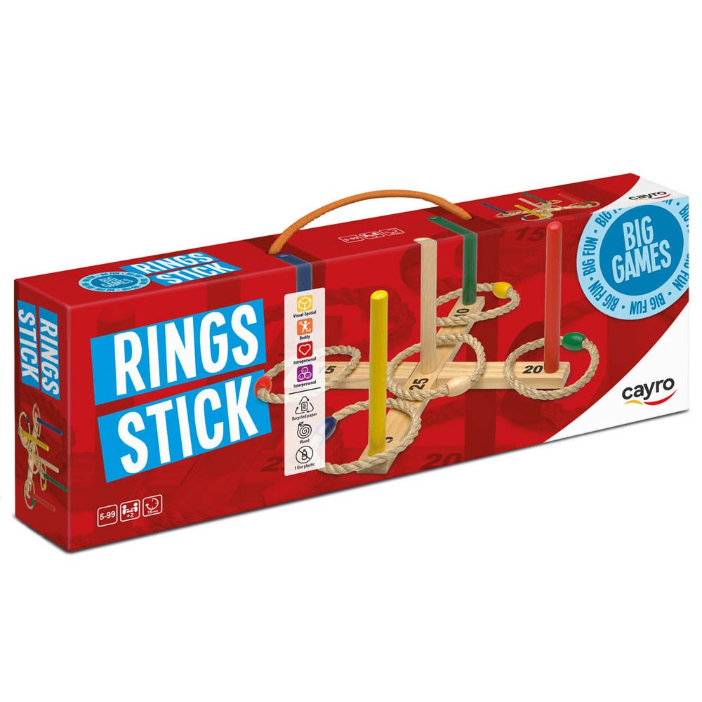 Célbadobó jatek fából, Rings Stick Cayro