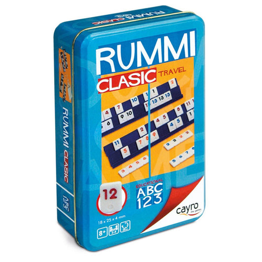 Rummy travel Cayro, klasszikus römi fémdobozban