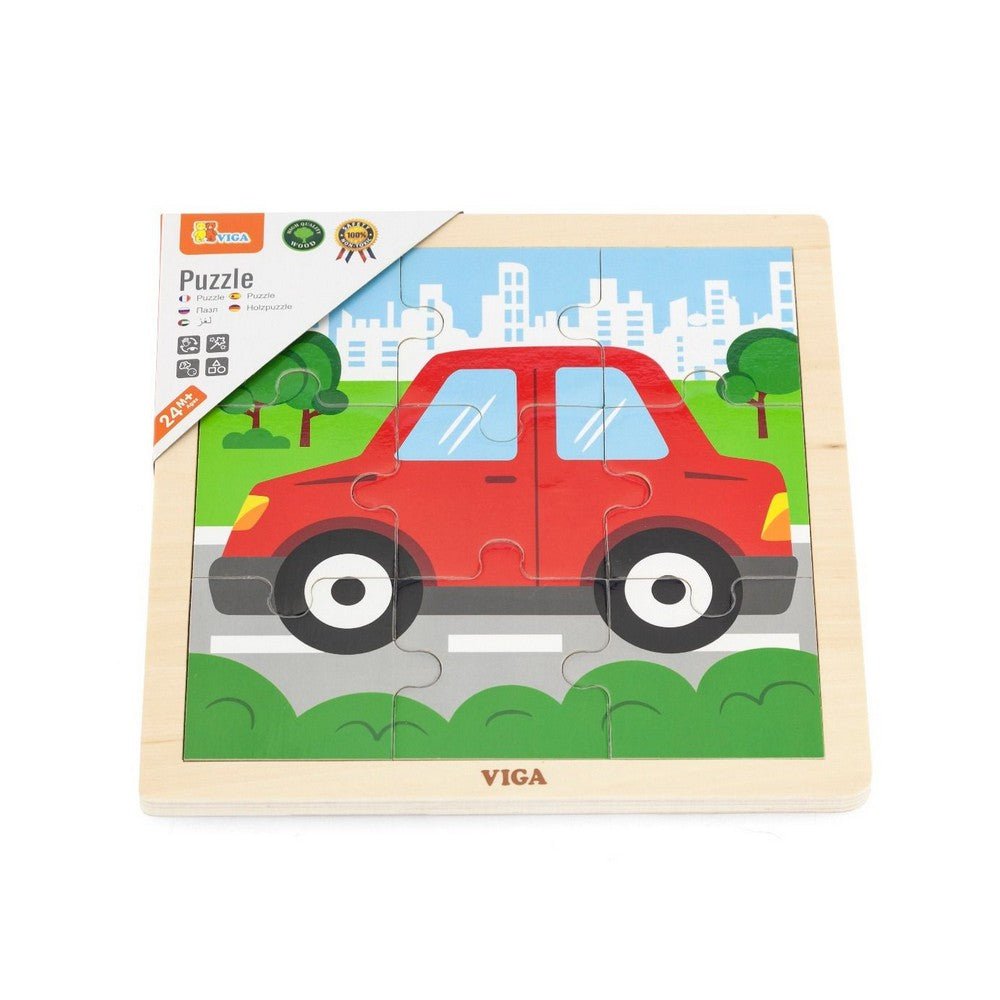 9 darabos fa puzzle - autó, Viga