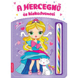 A hercegnő és kiskedvencei szinező magyar nyelvű könyv