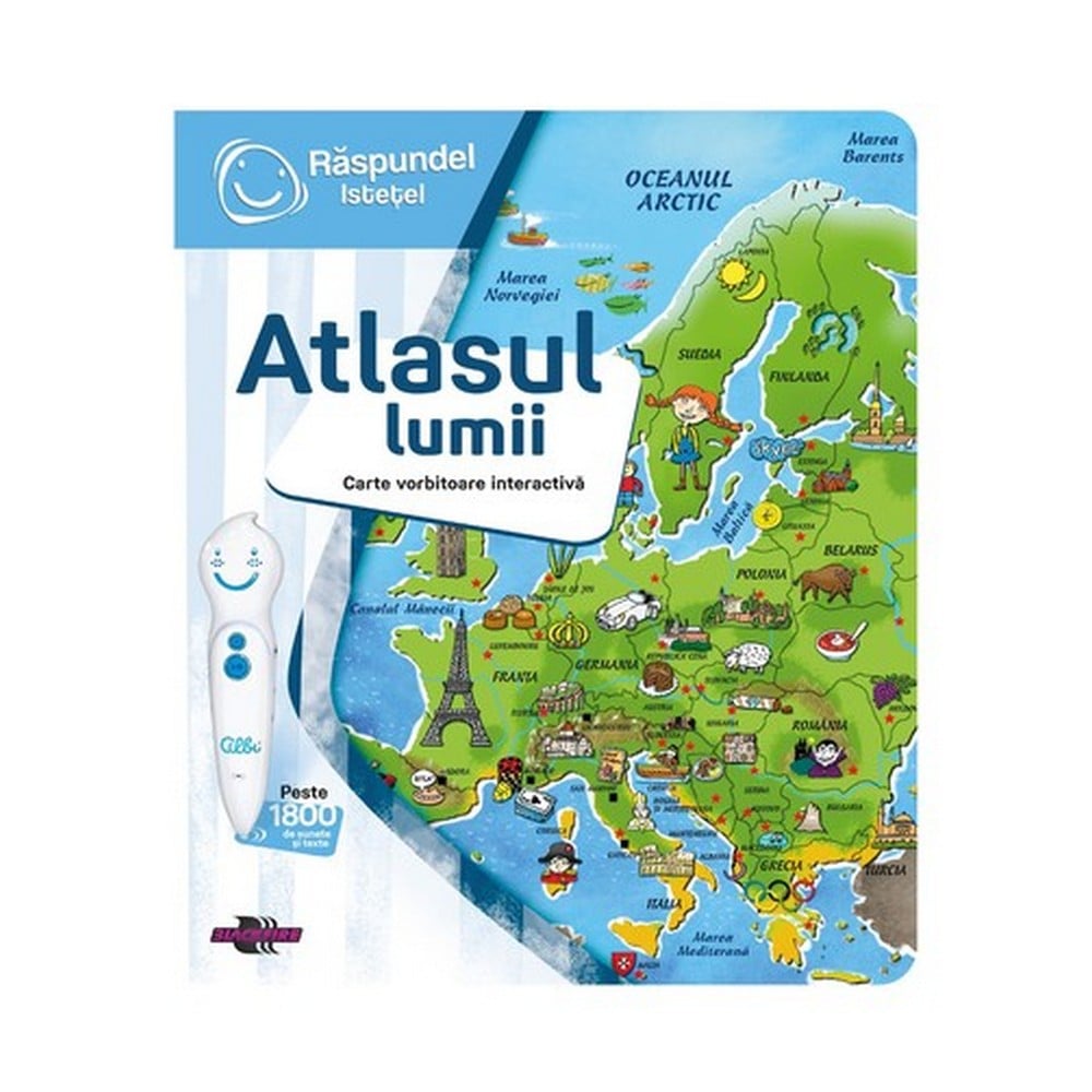 Răspundel Istețel - Carte Atlasul lumii - könyv