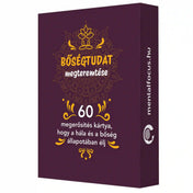Bőségtudat megteremtése – 60 megerősítés kártya díszdoboza, a kártyacsomag eredeti csomagolása.