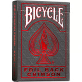 Bicycle Metalluxe: Foil Back Crimson