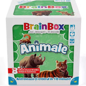 A BrainBox Animale játék doboza, amely a különböző állatokat mutatja be a gyerekeknek, segítve őket az ismeretek bővítésében.