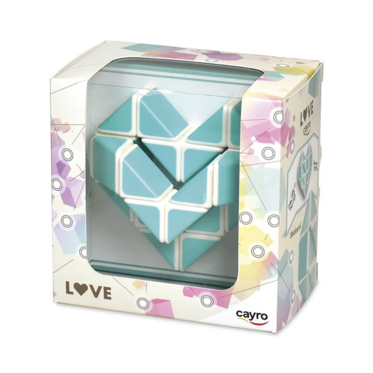 Cayro 3D szív alakú kígyó, zöld logikai játék