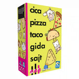 Cica, pizza, taco, gida, sajt joc de societate în limba maghiară