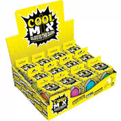 Cool Mix Glow in the Dark világító stresszlevezető játék – színes, nyomkodható játékok sárga Cool Mix display dobozban