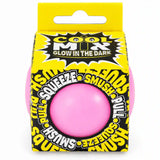 Cool Mix Squishy Glow in the Dark ball jucărie antistres (roz)