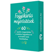 Fogyókúrás megerősítések – 60 pozitív megerősítés kártya díszdoboza, a kártyacsomag eredeti csomagolása.