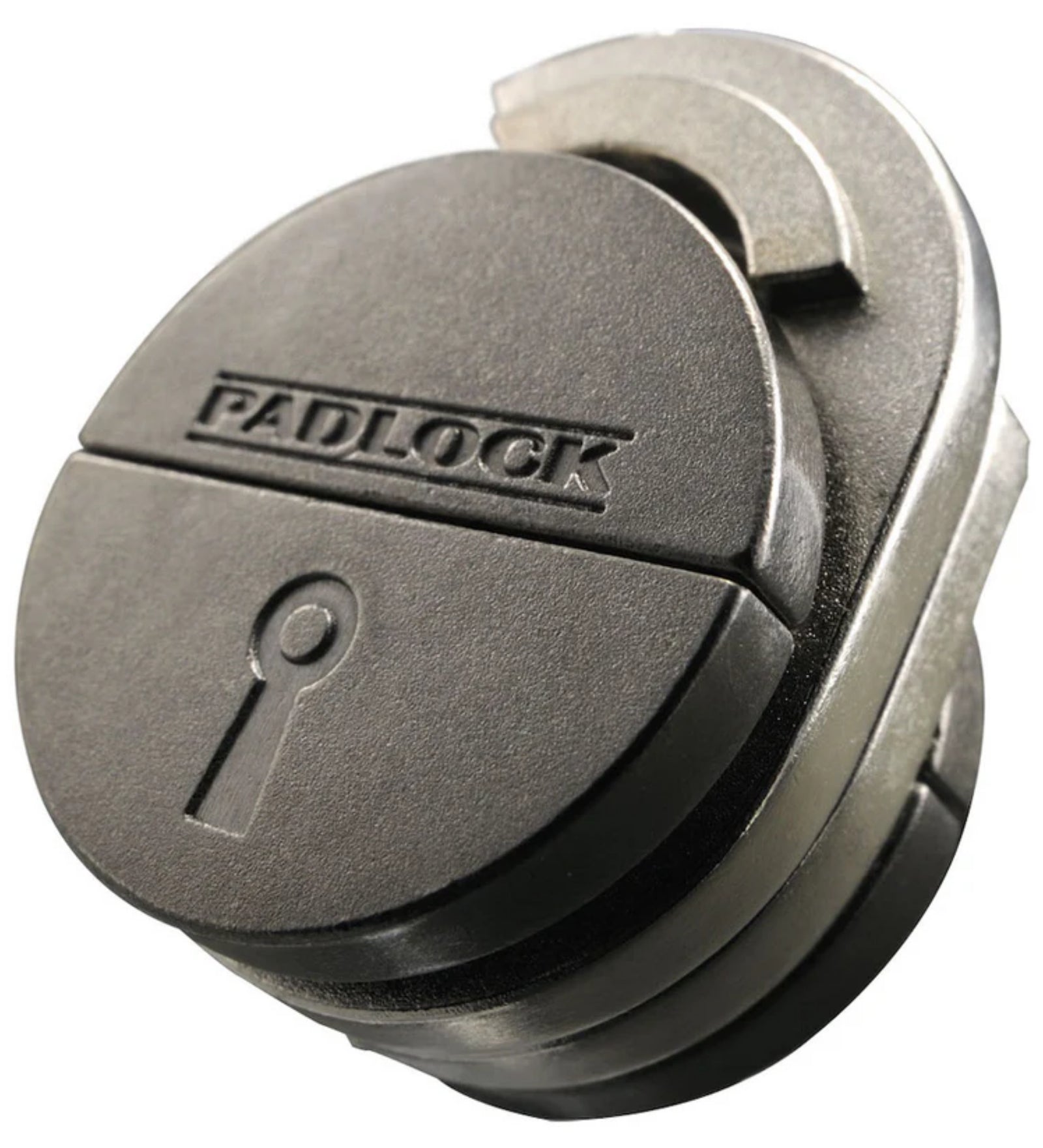 A Cast PADLOCK fém ördöglakat zárt állapotban, lakatra emlékeztető dizájnnal és finoman illeszkedő elemekkel.
