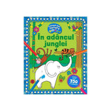 In adancul junglei - Coloreaza dupa numere + Abtibilduri