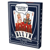 Korda All In prémium francia kártya előlapi dobozképe Korda György és Balázs Klári grafikájával.