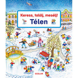 Keress, találj, mesélj! Télen magyar nyelvű könyv