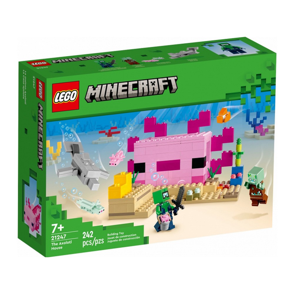 LEGO  Minecraft Az Axolotl ház 21247 242 darabos