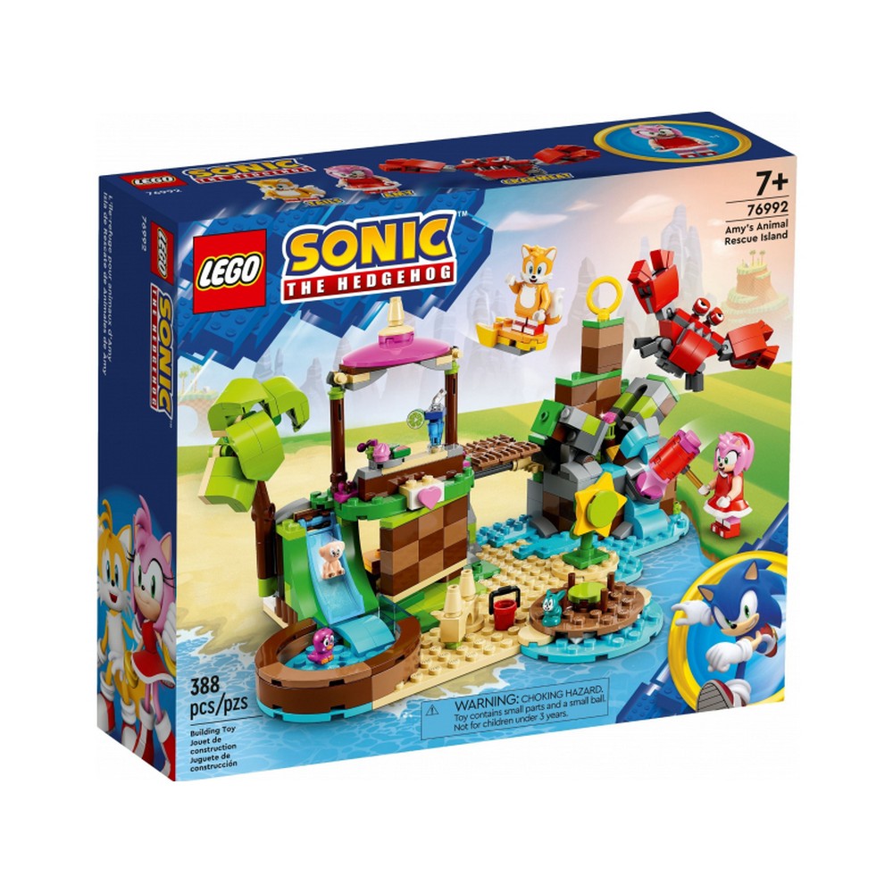 LEGO® Sonic the Hedgehog™ Amy állatmentő szigete 76992 388 darabos