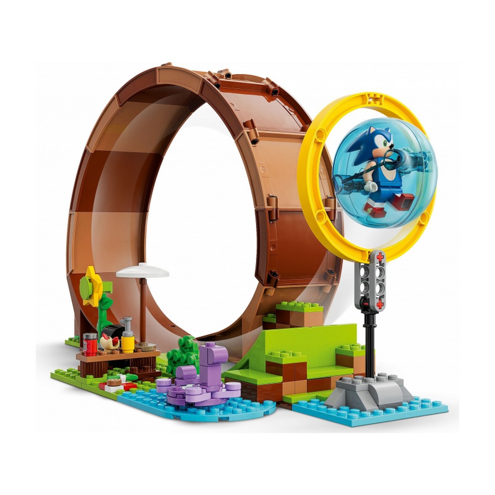 LEGO® Sonic the Hedgehog™ Sonic Green Hill Zone hurok kihívása 76994 802 darabos