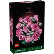 A LEGO Botanicals Rózsaszín rózsacsokor (10374) építőkészlet dobozának elölnézete.