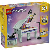 LEGO Creator: Zenés dekoráció cicával 31392, 485 darabos