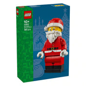 LEGO 40820 Nagy méretű Mikulás minifigura – A készlet dobozának eleje a megépíthető Mikulás figurával.
