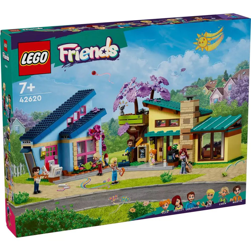 LEGO Friends: Olly és Paisley családi házai 42620, 1126 darabos