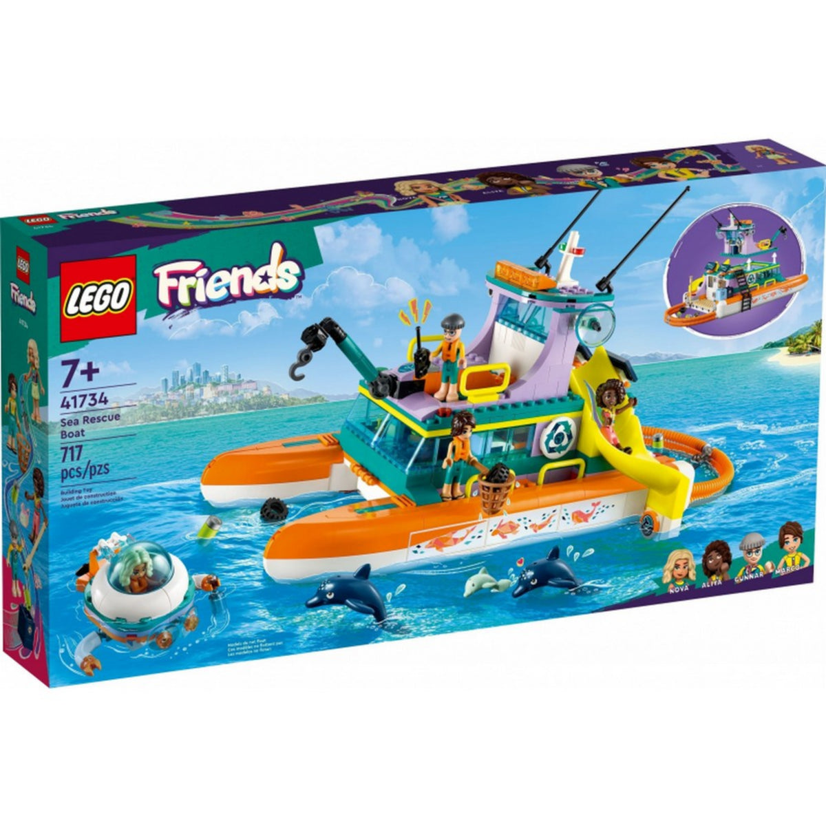 LEGO Friends: Tengeri mentőhajó 41734, 717 darabos