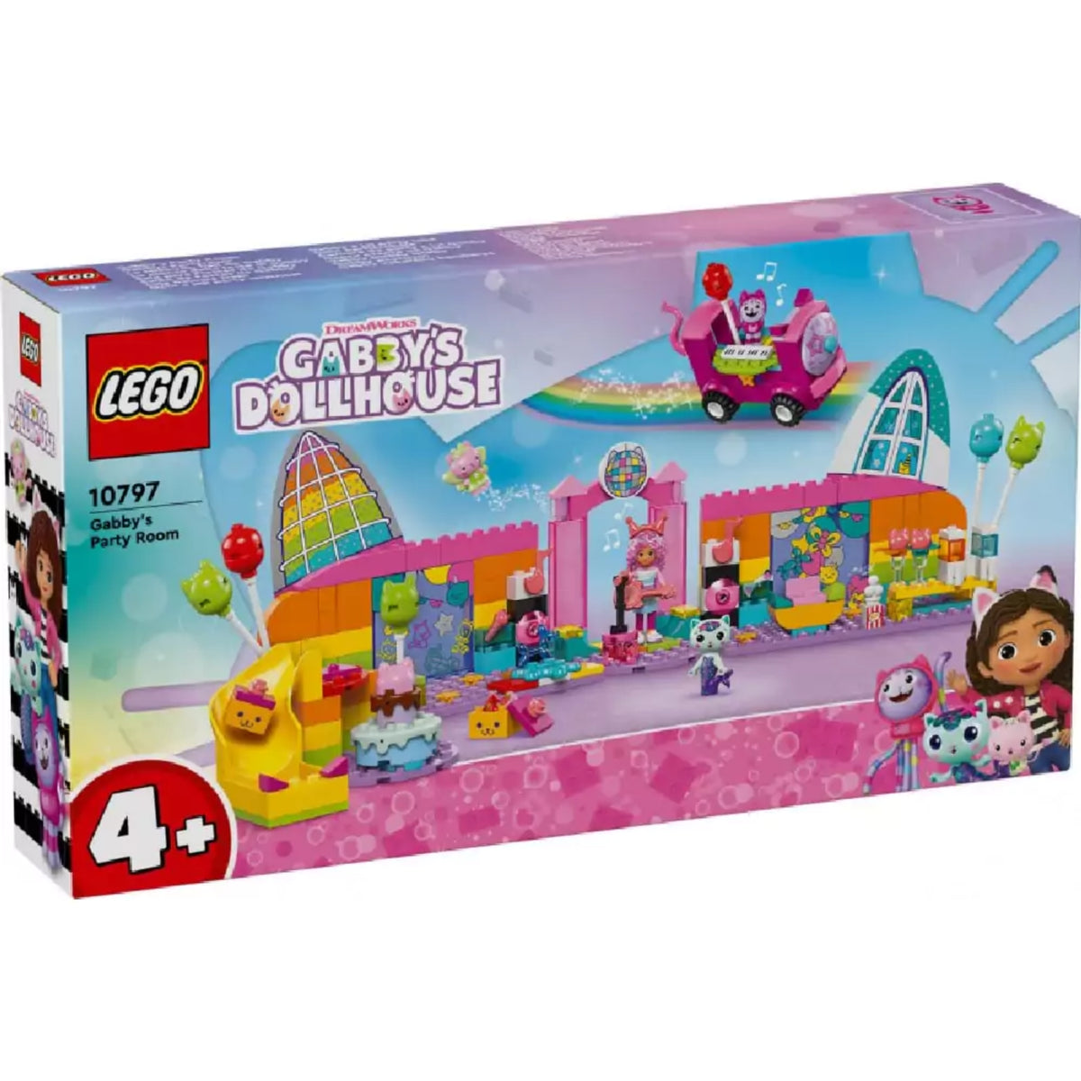 LEGO Gabby's Dollhouse: Gabi partiszobája 10797, 252 darabos