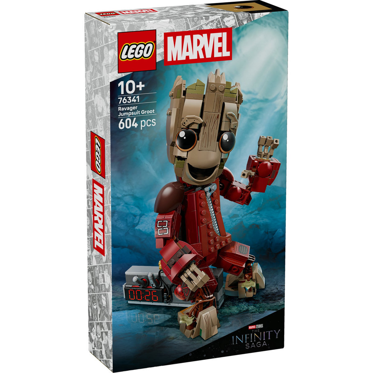 LEGO Marvel: Groot a fosztogatók egyenruhájában 76341, 604 darabos