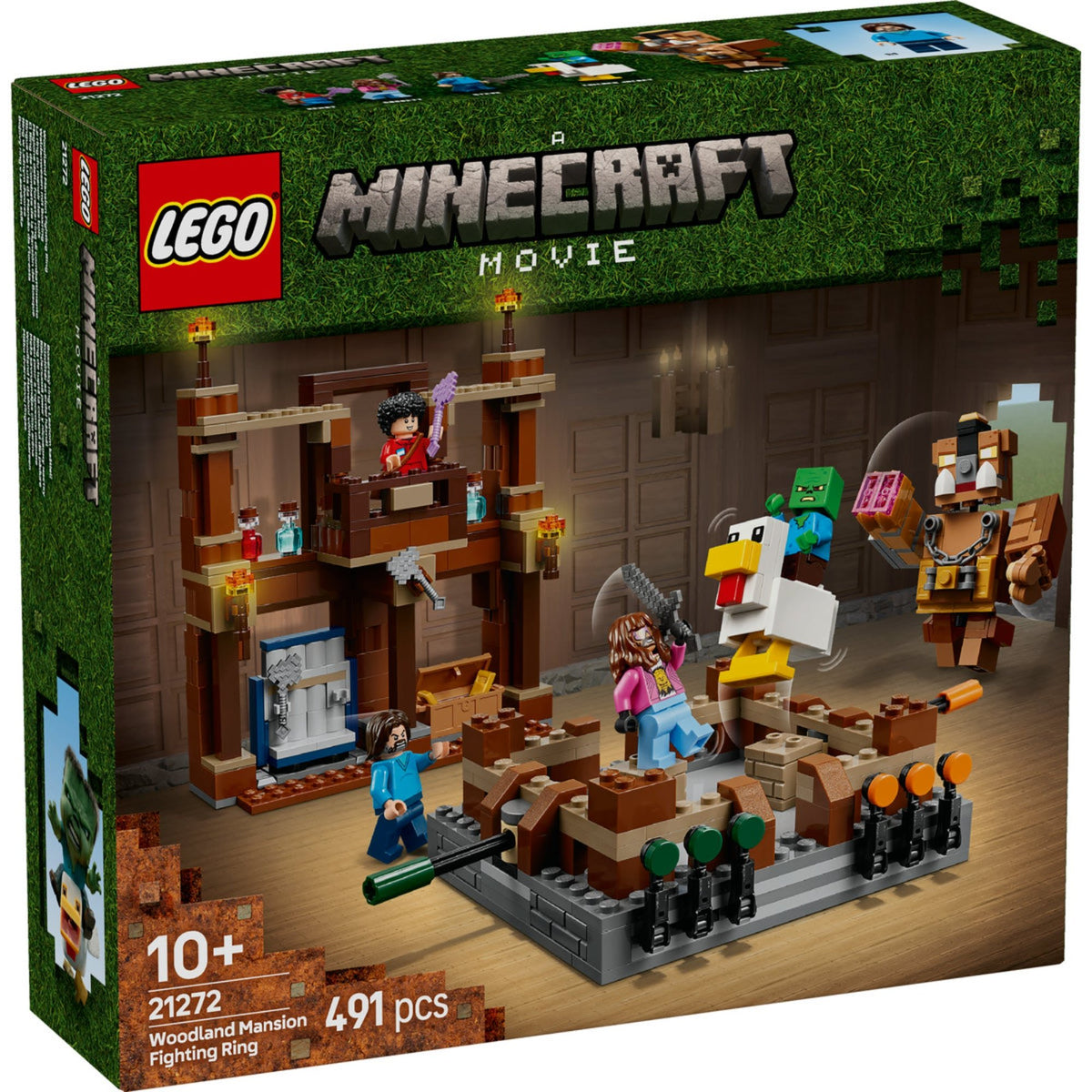 LEGO Minecraft: Küzdőtér az erdei háznál 21272, 491 darabos