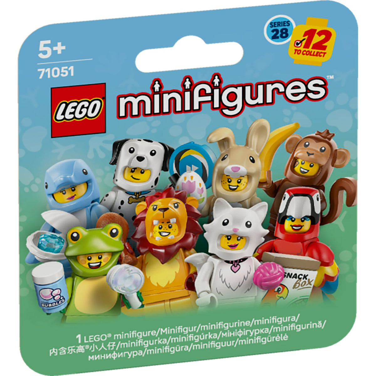 LEGO Minifigurine: Állatok minifigurak 71051, 7 darabos