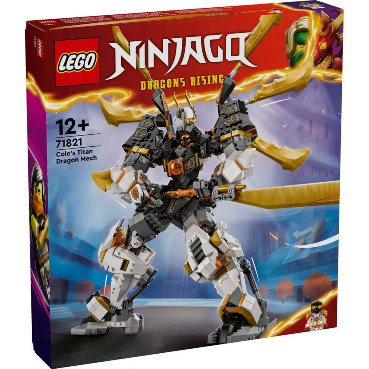 LEGO NINJAGO: Cole titánsárkány-robotja 71821, 1055 darabos