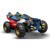 LEGO NINJAGO Zane kombinálható ultra robotja - Játékautó (71834): A robot egyik alkotórésze, egy részletesen kidolgozott off-road autó, hatalmas kerekekkel.