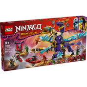 A LEGO NINJAGO Fókusz Sárkány (71836) egy lenyűgöző építőkészlet, amely tartalmaz egy hatalmas, mozgatható sárkányt, fegyverekkel felszerelt minifigurákat és egy Spinjitzu pörgettyűt. A szett izgalmas harci jeleneteket idéz a Ninjago: A Sárkányok felemelkedése sorozat 3. évadából, és tökéletes a 9 éves és idősebb rajongók számára.
