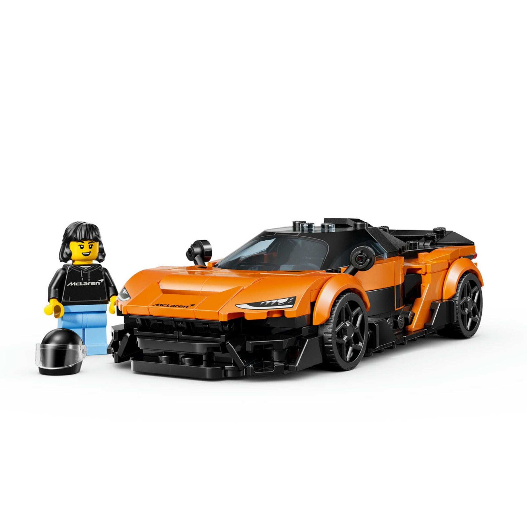 LEGO Speed Champions McLaren W1 sportautó és McLaren pilóta minifigura.