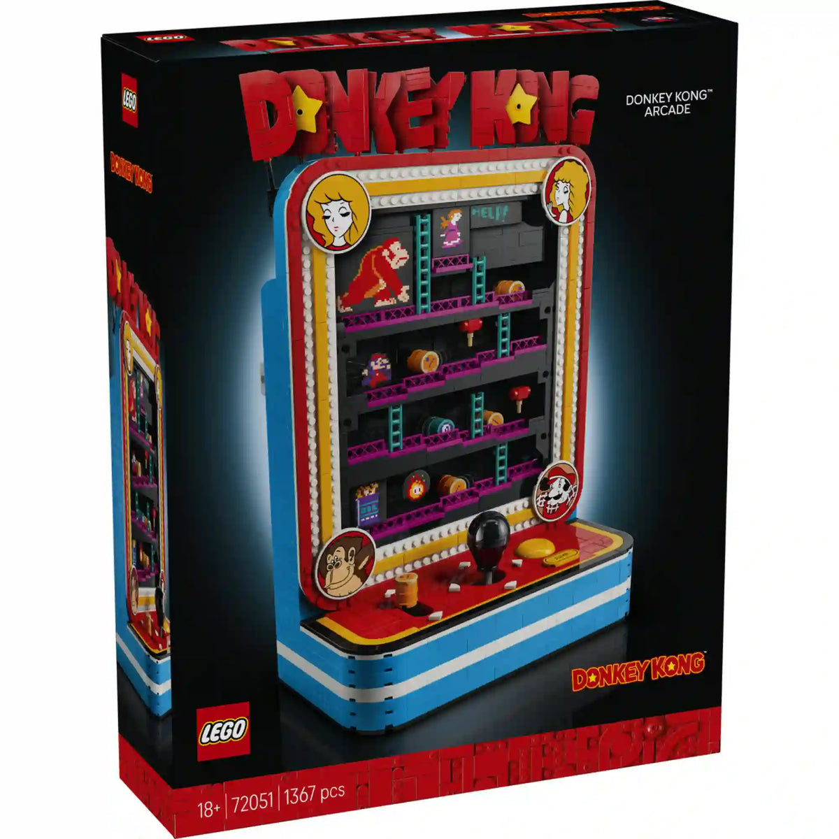 LEGO Super Mario: Donkey Kong játékgép 72051, 1367 darabos