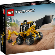 LEGO Technic Árokásó rakodó doboza sáros terepen, 7+ éveseknek, 104 darab, valósághű funkciókkal.