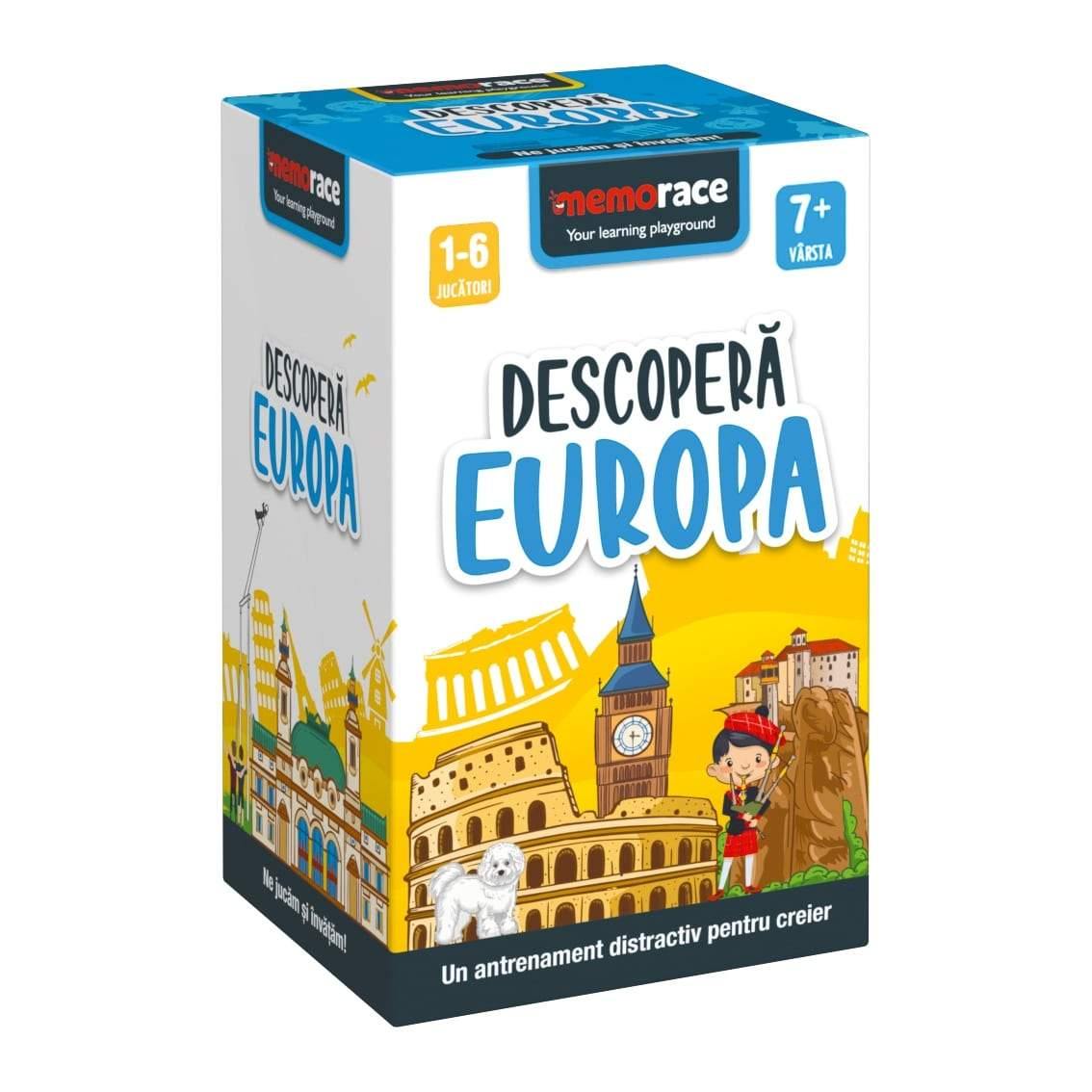 MemoRace: Descoperă Europa román nyelvű társasjáték