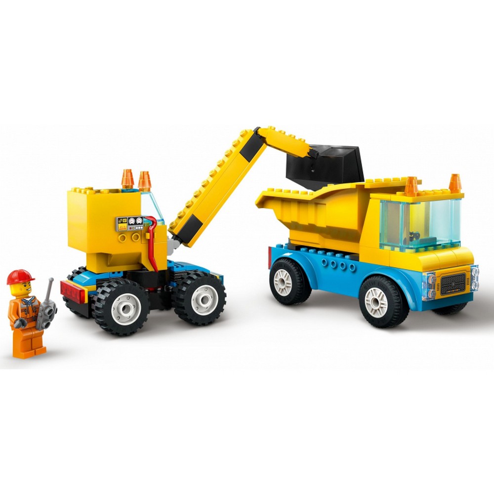 LEGO City Építőipari teherautók és bontógolyós daru 60391 235 darabos