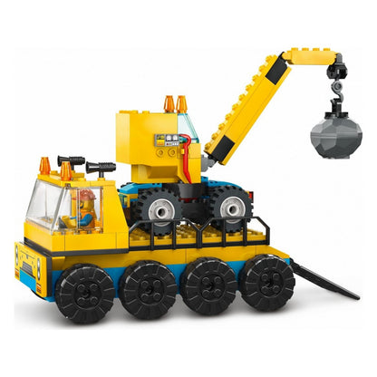 LEGO City Építőipari teherautók és bontógolyós daru 60391