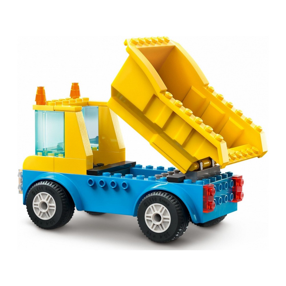 LEGO City Építőipari teherautók és bontógolyós daru 60391